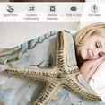 thumbnail image 3 of Shiartex Coastal Ocean Beach Blanket Gifts for Girls Boys Kids Adults Soft Warm Lightweight Cozy Nautical Coral Seashells Throw Blankets for Bed Sofa Living Room Couch Home Decor 40x50in, 3 of 6