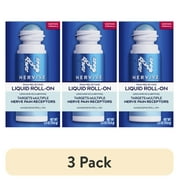(3 pack) Nervive Nerve Care, Pain Relieving Roll On, Topical Pain Relief for Nerve Pain with Lidocaine and Menthol, 2.5 oz