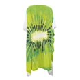 thumbnail image 2 of HELLHERO Kiwi Slice Women's Short Sleeved Beach Swimsuit Cover Up Vacation Vibe High Quality Fabrics Lightweight Long Kimono Swimsuit Cover Up, 2 of 6