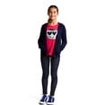 thumbnail image 2 of French Toast Little Girls’ Fleece Hoodie Color: navy Size: 7 - 8, 2 of 4
