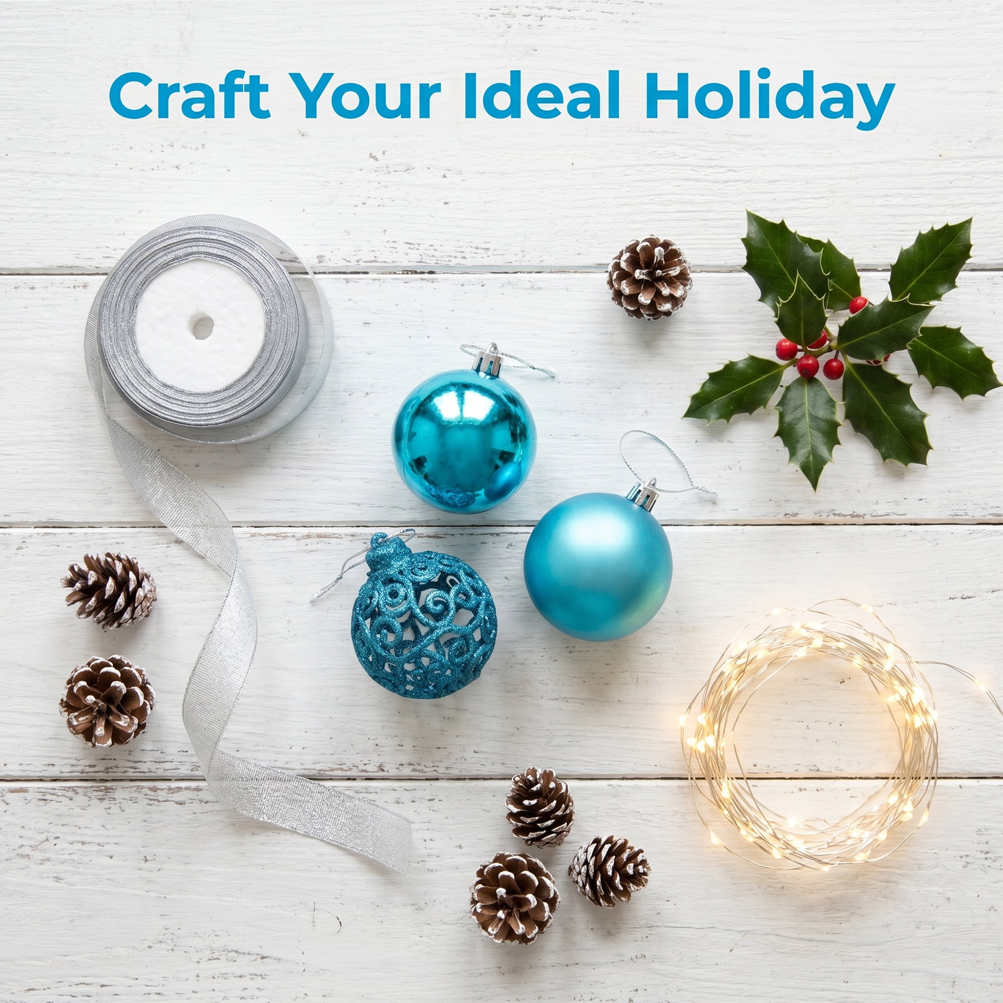 Unique Bargains 6 Pack Electroplated Sphere Orbs Christmas Tree Ornaments Light Blue 2.4"