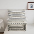 thumbnail image 5 of Erosebridal Modern Stripes Full Size Comforter Sets,Geometric Lines Pattern Bedding Comforter Set,Light Gray Reversible,3pcs,1 Comforter and 2 Pillowcases, 5 of 7