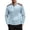 Light Blue, variant on Long Sleeve Shirts for Men Textured Quarter Button Pullover with Elbow Patches Mock Neck Casual Tops(Dark Gray,Small)