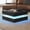 Black, variant on LED Coffee Table for Living Room,2-Tier Square Center Table with Storage Drawers,31inch Wooden High Gloss Contemporary Mid Century Table with 24-Color Plug-in LED Light for Home Office Waiting Room