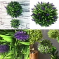 thumbnail image 3 of 30cm Artificial Lavender Topiary Plant, Decorative Garden Ornament for Indoor and Outdoor Use, and Weather Resistant, 3 of 4