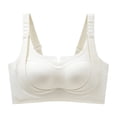 thumbnail image 2 of OIOLOYJM Custom-Lift Bust Shaping Bra for Women Cozy Soft Powerful Full Coverage Seamless Push up Bra White L, 2 of 3