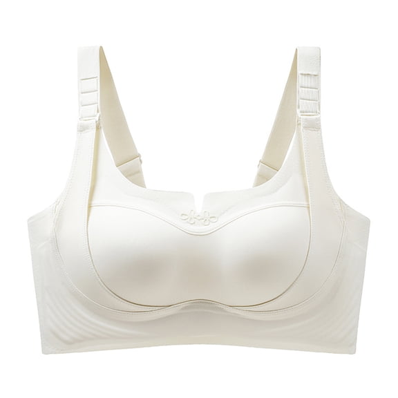 Custom-Lift Bust Shaping Bra 2026 Lifting & Shaping Bras for Women, Full Coverage Seamless Wire Free Bras for Women White 42