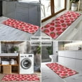 thumbnail image 2 of Red Strawberry Plants Pink Pattern Kitchen Rug Mat,Kitchen Runner Rugs Non Skid Washable,Decorative Kitchen Floor Mats for Kitchen,Sink,Laundry,17"X47", 2 of 5