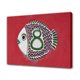 thumbnail image 1 of Póster de lienzo de mosaico de peces con número de casa ocho, decoración de dormitorio, paisaje deportivo, decoración de oficina, regalo, estilo marco, 16 x 24 pulgadas (40 x 60 cm), 1 of 8