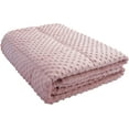 thumbnail image 4 of ZXNYH Reversible Weighted Blanket for All Season, Luxury Velvet, Warm and Cool, Adult Kids 15Lb Weighted Blanket, Enjoy Sleeping Anywhere(Pink,60"x80" 15lbs), 4 of 4