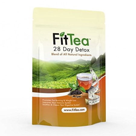 Fit Tea 28 Day Detox Herbal Weight Loss Tea - Natural Weight Loss, Body Cleanse and Appetite Control. Proven Weight Loss
