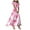 Light Pink, variant on Women's Boho Floral Maxi Dress Flowy Casual V Neck Short Sleeve Wedding Guest Holiday Beach Long Dress (Yellow, 3XL)
