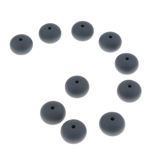 10 piezas de 15 silicona sin BPA colr de bricoje mordedor de masticación CUTICAT Cuentas de dentición de silicona
