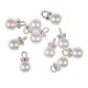 thumbnail image 5 of 10 piezas de colgantes de perlas de imitación de cristal Zulema Encantos del Rhinestone de la perla 8-14mm 8 mm, 5 of 8