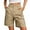 Beige, variant on MIXUE Shorts For Women Summer Cargo Solid Color Button High Waist With Pockets Casual Shorts Beachwear,Black,S