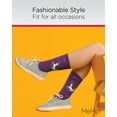 thumbnail image 5 of MeMoi Unicorn Bamboo Blend Crew Socks - Womens - Female, 9-11, Blackberry Cordial, 5 of 7