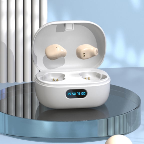 5.2mini Ultra-small Wireless Bluetooth Headset With LED Digital Display Charging Box, Low-power Noise Cancellation HD Sound Quality For Office/sports