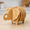 Small elephant, variant on Nan Bamboo Elephant Coaster Set, 8-Piece Wooden Heat Insulation Pads for Cups, Bowls, Plates and Dining Table