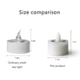 thumbnail image 3 of Outdoor Solar Christmas Decorations Solar Candle Tea Simulation Led Electronic Candle Outdoor Christmas Halloween Small Tea Wax Solar Christmas Decorations Outdoor, 3 of 4