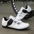 thumbnail image 4 of SUTENGDA Men‘s Lightweight Cycling Shoes - Breathable  All-Season Bike Footwear with Adjustable Hook & Loop Closure  Compatible with Peloton & SPD Pedals  Available in Striped & Solid Col, 4 of 6