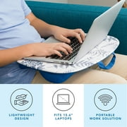 LAPGEAR MyStyle Portable Lap Desk, Fits up to 15.6 Laptop, Blue Garden
