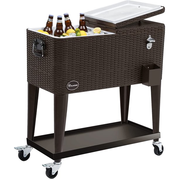 Outdoor Patio Cooler Cart