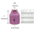 thumbnail image 4 of GLFILL 5PK TIG Gas Lens Alumina Nozzle Ceramic Cup For SR WP- 9/20/25 TIG Welding Torch, 4 of 7