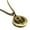Gold, variant on Stainless Steel Scarab Good Luck Charm Round Medallion Pendant Necklace
