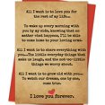 thumbnail image 1 of Tarjeta de aniversario ICOOLYI romántica de amor para parejas, 1 of 9