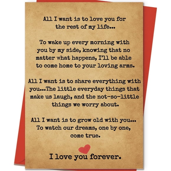 Tarjeta de aniversario ICOOLYI romántica de amor para parejas