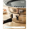 thumbnail image 5 of Bbq Charcoal Grill  13.7 Inch Non-stick Stainless Steel Korean Barbecue Portable Stove For Outdoors Camping Picnic And Indoor Party Cooking, 5 of 6