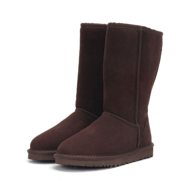 Botas de nieve para mujer, botas altas de nieve de algodón para exteriores, botas de nieve para mujer, invierno Henan Sangpo Tugg