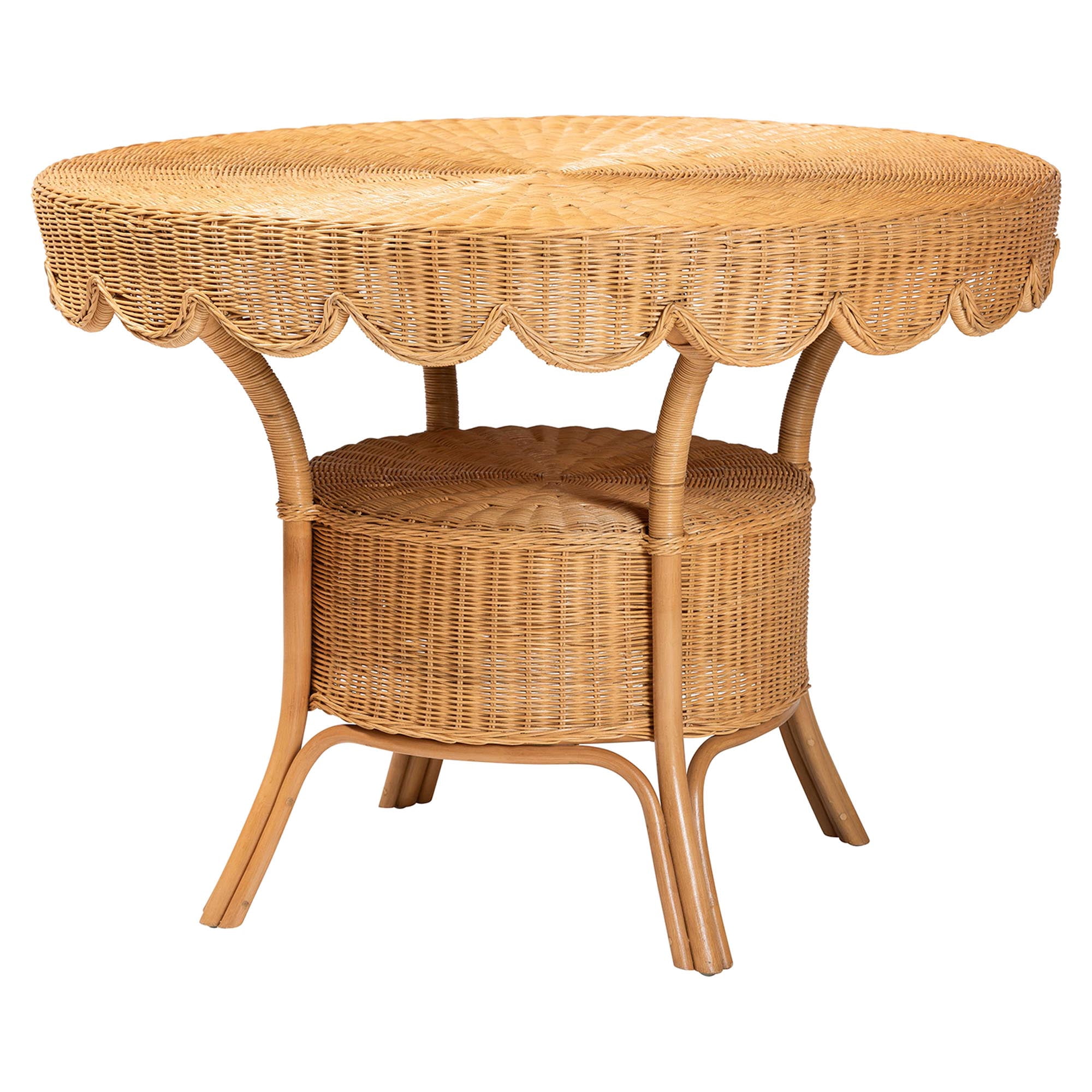 bali & pari Tucson Boho Dining Set, 5-Piece, Light Honey