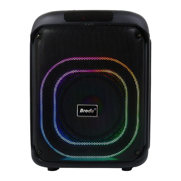 Bocina Bluetooth 8″ Recargable Con Luz Led 1 Micrófono Inalámbrico Función Karaoke Efectos De Voz Marca