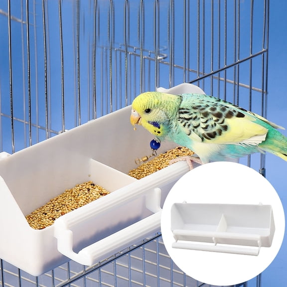 Durable Cage Mounted Bird Feeder and Water Dispenser Bowl Cups for Pet Birds Convenient Hanging Food and Waterer