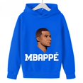 thumbnail image 3 of Sudadera deportiva azul de primavera y otoño para niños y niñas, sudadera con capucha con estampado de Mbappé para niños, ropa para niños, sudaderas con capucha para niñas, 3 of 5