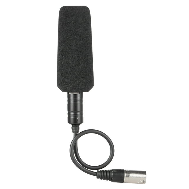 Micrófono Grabación de vídeo entrevista fotografía condensador estéreo micrófono unidireccional Mic para videocámaras Sony Panosonic--interfaz XLR Meterk Micrófono