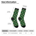 thumbnail image 2 of Sigee green Christmas Element for Contrast Design Soft Moisture-Wicking Socks Crew Casual Athletic Stretchy Loose Middle Tube Socks, 2 of 6