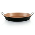 thumbnail image 2 of Oster Stonefire Carbon Steel Nonstick 16 Inch Paella Pan in Copper, 2 of 3