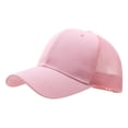 thumbnail image 4 of UJNDER Womens Baseball Cap Ponytail Hat High Messy Bun Ponycap Quick Drying Mesh Hat Unisex Summer Hat Pink,One Size, 4 of 4