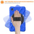 thumbnail image 2 of Case for Samsung Galaxy Tab A9 8.7" 2023 SM-X110 / SM-X115, Kids Friendly Rugged Cover Built-in 360° Rotatable Stand-Hand/Shoulder Strap/Pencil Holder for Samsung Galaxy Tab A9, Blue, 2 of 19