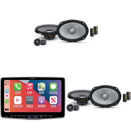 Alpine ILX-F511 Halo11 11" Multimedia Touchscreen Receiver w/ (2) R2-S69C 6x9" Comp Bundle