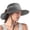 Gray, variant on Ponytail Sun Hat 22in Women's UPF 50+ Wide Bucket Hat Foldable Mesh Fishing Cap with Neck Protection for Hiking Garden Farming Black 21-23in Cir