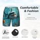thumbnail image 3 of Balery Realistic Ocean Shark Bañador para hombre, shorts de playa de secado rápido con entrepierna y forro de compresión-XX-Large, 3 of 6