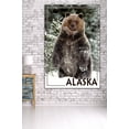 thumbnail image 3 of Alaska, Bear Standing in Snow (36x54 Giclee Gallery Art Print, Vivid Textured Wall Decor), 3 of 3