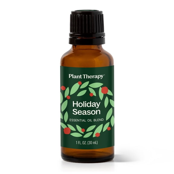 Plant Therapy Holiday Season Essential Oil Blend 30 mL (1 oz) 100% Pure, Undiluted, Natural Aromatherapy