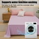 thumbnail image 4 of Sábana de cama de color sólido simple, individual, doble, sábana de cama para el hogar, tacto amigable, 4 of 6