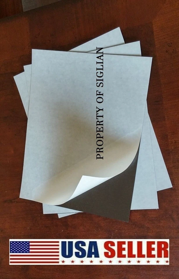 30Mil X 9" X 12" Self Adhesive Magnet, 2 Sheets (For Art And Craft, Etc)