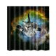 thumbnail image 1 of Inicio Baño Decoración Cortina De Baño A Prueba De Moho Cortina De Conjunto Transparente Con Gato Baoblaze Cortina de la ducha, 1 of 4
