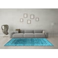 thumbnail image 3 of Ahgly Company Indoor Rectangle Oriental Light Blue Industrial Area Rugs, 8' x 10', 3 of 4